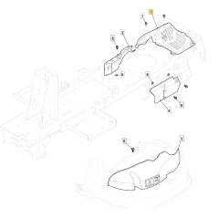 ORIGINAL STIGA protector transmisión tractor de césped 327060108/1 | Newgardenstore.eu