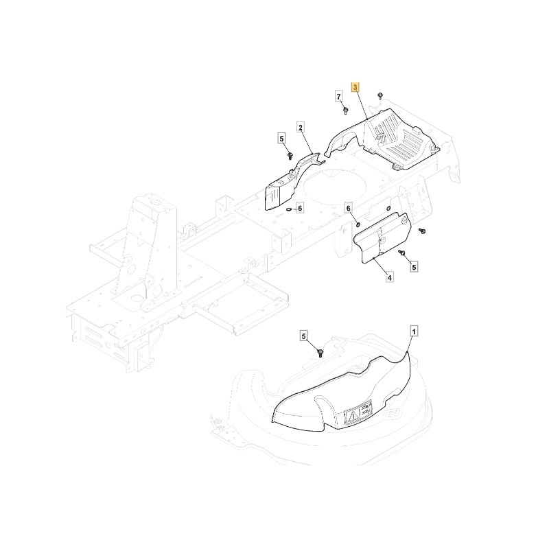 ORIGINAL STIGA Rasentraktor Getriebeschutz 327060108/1