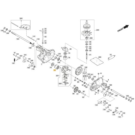 Blocco cilindro ORIGINALE STIGA trattorino tagliaerba combi 1066 hq 1139-2063-01 | Newgardenstore.eu