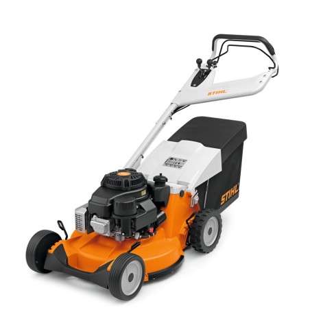 STIHL RM756GC 179cc petrol lawn mower with 54cm cut 80Lt self-propelled 3 gears | Newgardenstore.eu