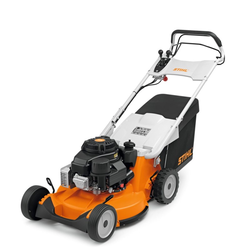 STIHL RM756YS 179cc petrol lawn mower 54 cm cut 80 Lt self-propelled bag