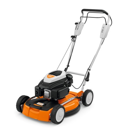 STIHL RM4RV 149cc petrol lawn mower 53cm mulching traction with variator | Newgardenstore.eu