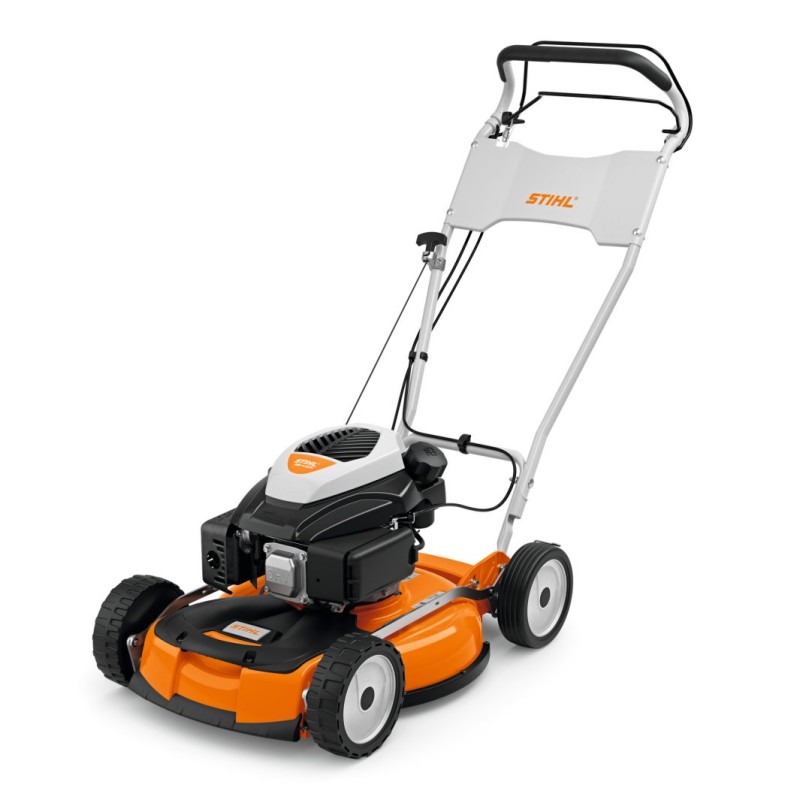 STIHL RM4RTP 173cc petrol lawn mower 53 cm cut mulching traction 1 speed