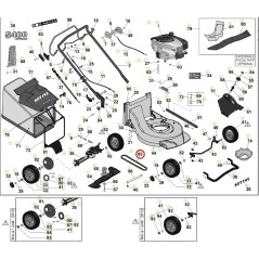 Cinghia Z 30 ORIGINALE ACTIVE rasaerba tagliaerba modelli 5400 sb 050883