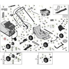 ORIGINAL ACTIVE green basket canvas lawnmower mower models 5400 sb 050398