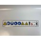 ORIGINAL STIHL brushcutter warning pictogram 00009677253