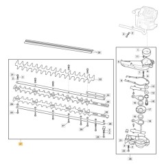 ORIGINAL STIGA Heckenscherenmesser-Satz aht 60 - bhs5517 - h 60 - shp60 118804983/0