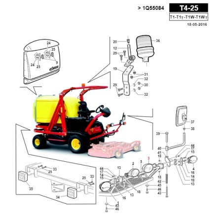 Phare avant gauche ORIGINAL GIANNI FERRARI turbo 1-2-4 00.40.00.1281 | Newgardenstore.eu