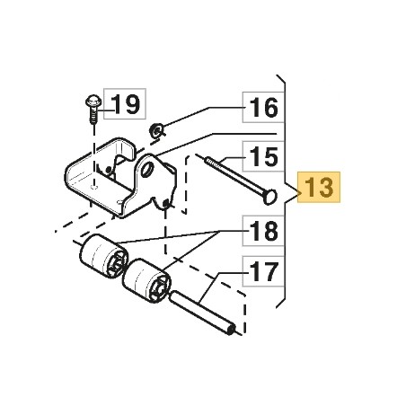 Kit rouleau de support du plateau de la tondeuse ORIGINAL STIGA 1134-9126-01