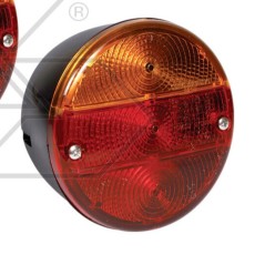 Agricultural machine rear light left round 3 lights Di 115 mm A28197