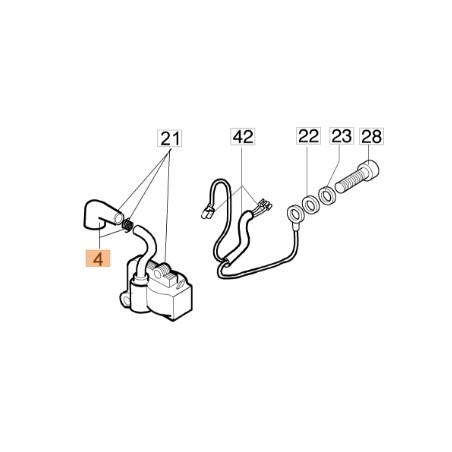 Brushcutter pipette models 446BP 450BP ORIGINAL OLEOMAC 4098064R | Newgardenstore.eu