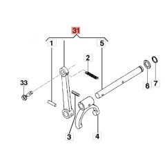 ORIGINAL EMAK YF1250856 ORIGINAL BRIK1 BRIK3 FC120 motor cultivator control rod | Newgardenstore.eu