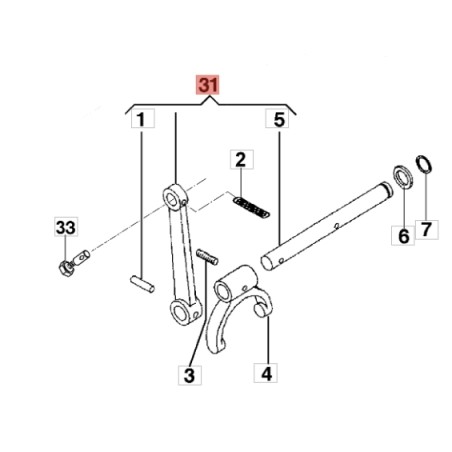 ORIGINAL EMAK YF1250856 ORIGINAL BRIK1 BRIK3 FC120 Motorgrubber Steuerstange | Newgardenstore.eu