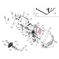 ORIGINAL STIGA Rasenmäher Riemen VT 40 Modelle 2005 - 2006 1126-0295-01