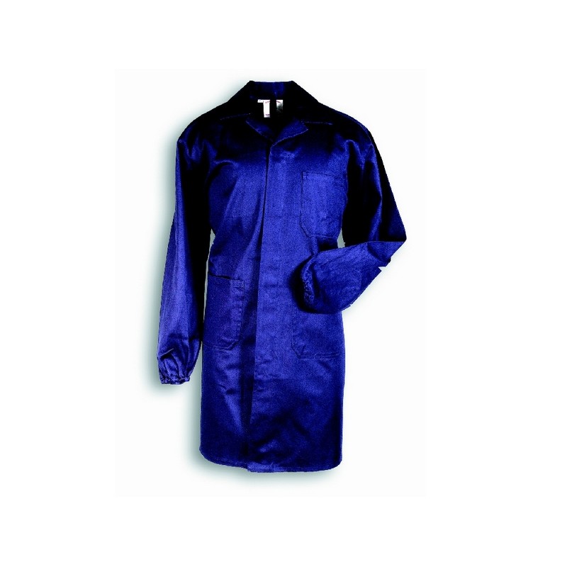Mitternachtsblaues Baumwoll-3-Taschen-Arbeitshemd verschiedene Größen