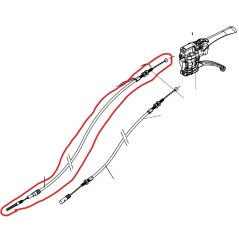 Cavo trasmissione motocoltivatore modelli BRIK1S ORIGINALE EMAK 68310113R