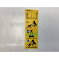 Safety decal rops ORIGINAL GIANNI FERRARI tractor 00555200257