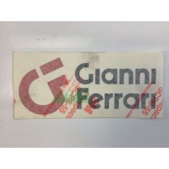 Decalcomania Gianni Ferrari rojo negro ORIGINAL GIANNI FERRARI 00555200285 | Newgardenstore.eu