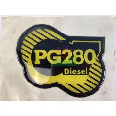 Resin decal "PG 280 D" ORIGINAL GIANNI FERRARI tractor 00555200266 | Newgardenstore.eu