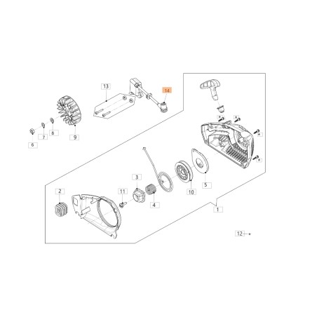 Bobina de encendido ORIGINAL OLEOMAC para motosierra modelo GSTH 240 50350039R | Newgardenstore.eu