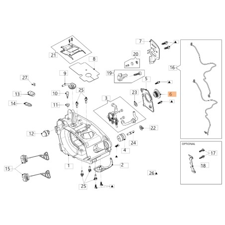 ORIGINAL OLEOMAC Kettensäge GSH40 - GSH400 - GSTH 240 50350004R | Newgardenstore.eu