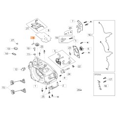 ORIGINAL OLEOMAC Schlauchdurchführung für Kettensägenmodelle GSTH 240 50350146AR | Newgardenstore.eu