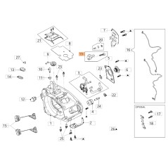 Kit: Protector de cadena ORIGINAL STIGA para motosierra modelo GSTH 240 50350182