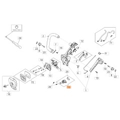 ORIGINAL OLEOMAC intake manifold assembly for GSTH 240 chainsaw 50352013R | Newgardenstore.eu