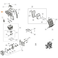 ORIGINAL OLEOMAC Trimmer Freischneider PPH250 61462028R