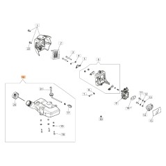 Kit de réservoir pour débroussailleuse ORIGINAL OLEOMAC PPH 250 61460502AR