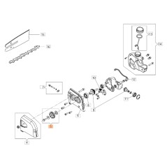 ORIGINAL OLEOMAC arborist gear and pinion kit PH 30 - PPH 250 61460099