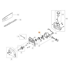 ORIGINAL OLEOMAC pruner oil pump BCH 250 H - PH 30 - PPH 250 BF000087R