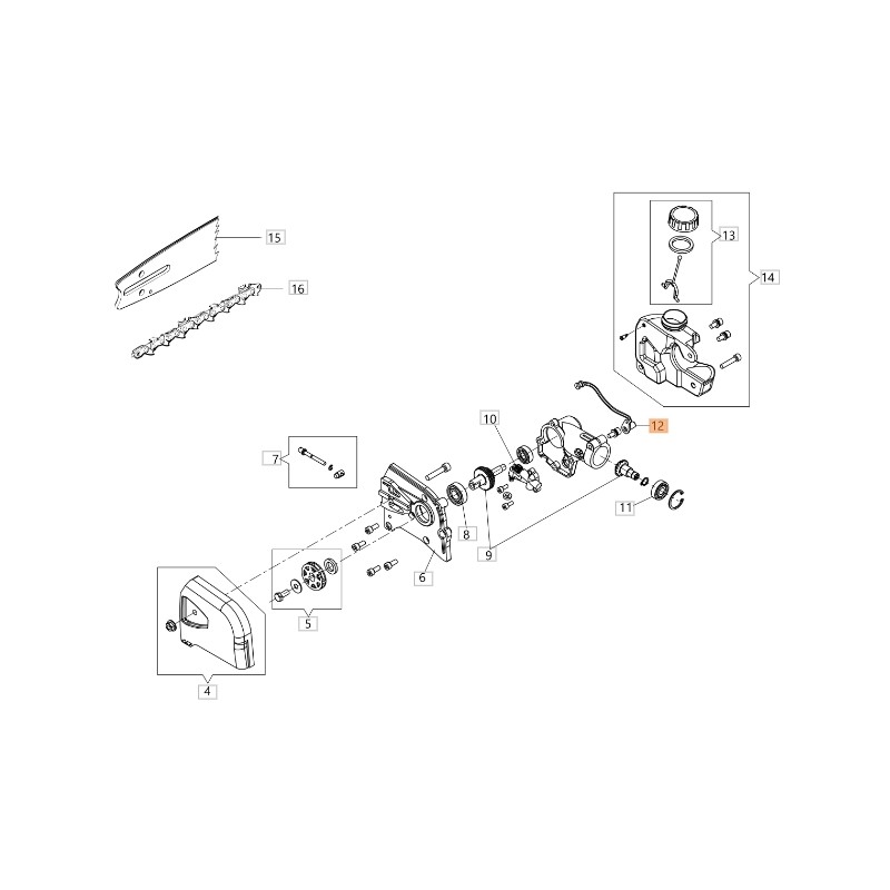 ORIGINAL OLEOMAC Elagueur BCH 250 D - PH 30 - PPH 250 BF000089R