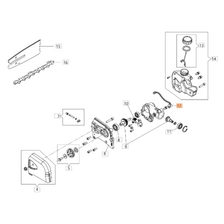 ORIGINAL OLEOMAC Astschere BCH 250 D - PH 30 - PPH 250 BF000089R | Newgardenstore.eu