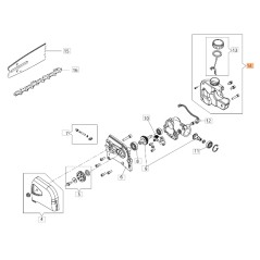 ORIGINAL OLEOMAC bouchon de réservoir d'huile d'élagueur BCH 250 D - PH 30 - PPH 250 BF000091R | Newgardenstore.eu