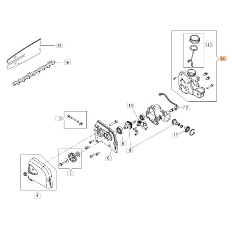 ORIGINAL OLEOMAC Baumschere Öltankverschluss BCH 250 D - PH 30 - PPH 250 BF000091R