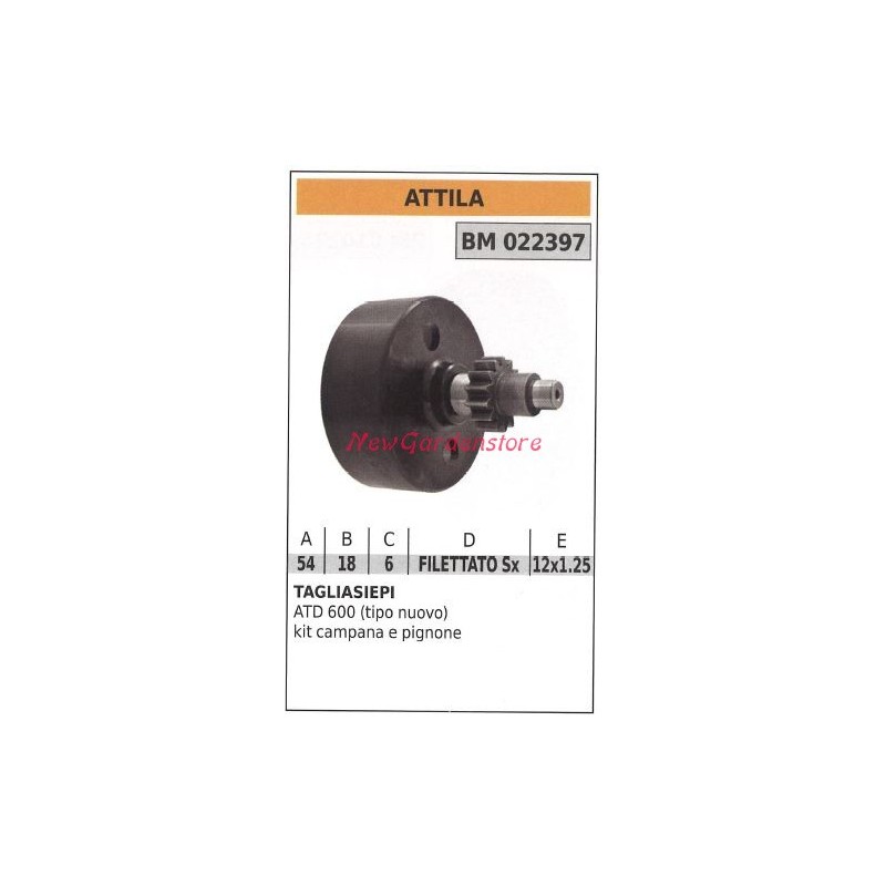 Clutch bell ATTILA hedge trimmer ATD 600 022397