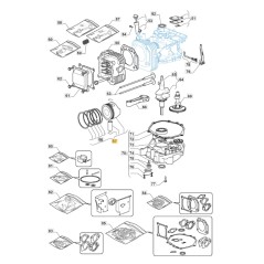 ORIGINAL STIGA Motor-Kolben-Baugruppe TRE0801 Rasentraktor 118550511/0 | Newgardenstore.eu