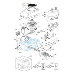 Engine suction grid TRE0701 ORIGINAL STIGA lawn tractor 118550203/0