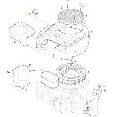 ORIGINAL STIGA engine air filter cover knob TRE 635V 118551634/0 | Newgardenstore.eu