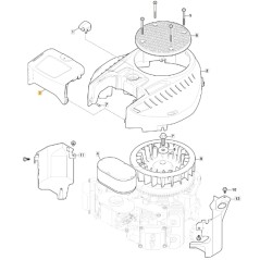 ORIGINAL STIGA engine air filter cover TRE 635V lawn tractor 118551635/0 | Newgardenstore.eu