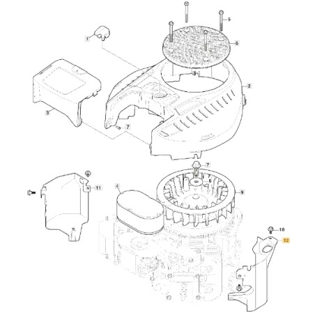 ORIGINAL STIGA Luftabweiser rechts für Rasentraktor TRE 635V 118551570/0 | Newgardenstore.eu