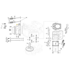 Moteur à culasse ORIGINAL STIGA TRE 635V tracteur de pelouse 118551547/0 | Newgardenstore.eu