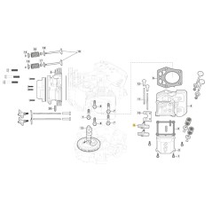 ORIGINAL STIGA conjunto de equilibrio del motor TRE 635V tractor de césped 118551558/0