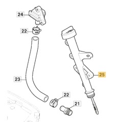 ORIGINAL STIGA engine oil dipstick plug TRE 635V lawn tractor 118551539/0