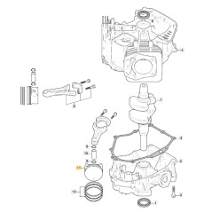 Moteur STIGA ORIGINAL TRE 635V tracteur de pelouse 118551551/0 | Newgardenstore.eu