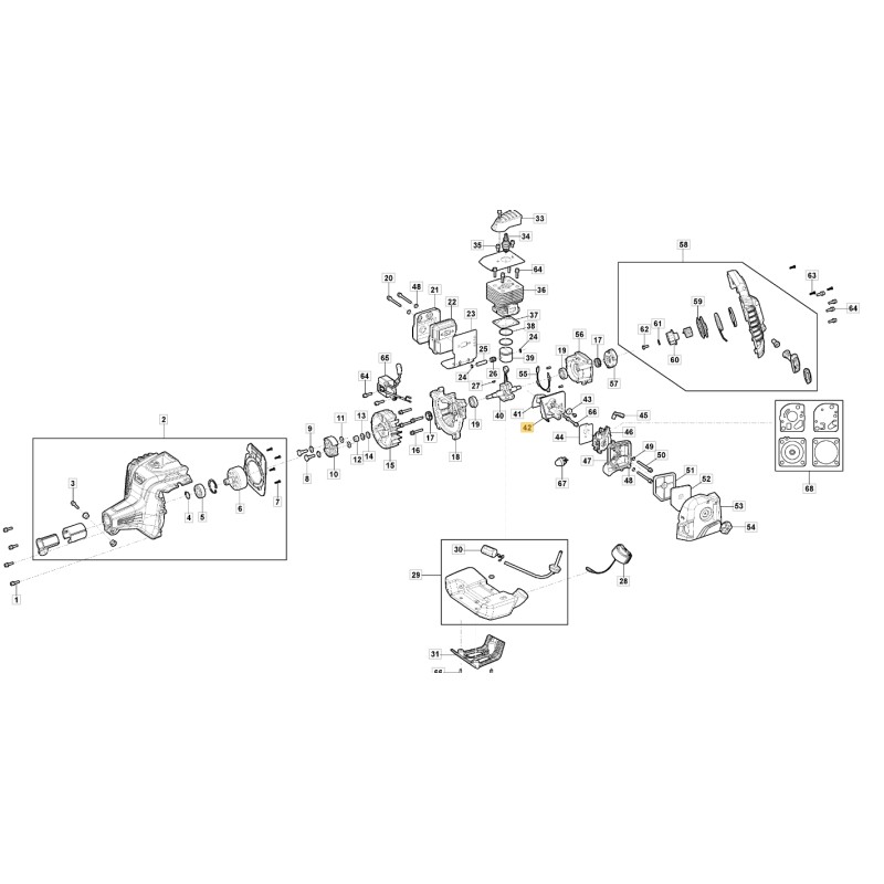 Collettore aspirazione BC 625 ORIGINALE STIGA decespugliatore BC 730 118805591/0