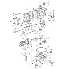 ORIGINAL STIGA engine piston TRE0701 lawn tractor 118551519/0