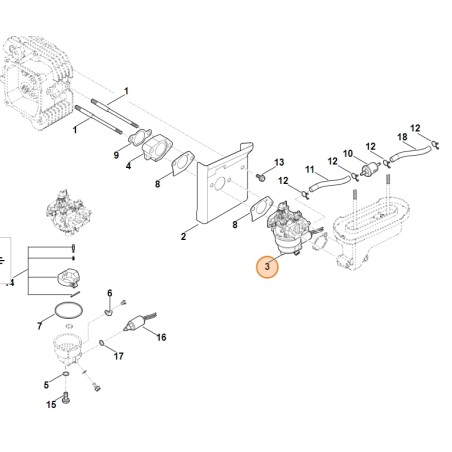 ORIGINAL STIHL Vergaser für Rasentraktor RT 4082 Motor EVC 4000.1