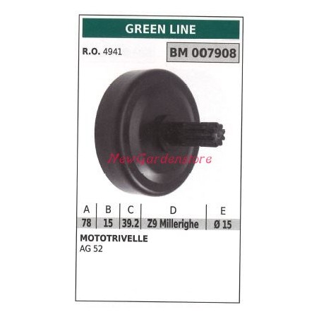 Campana frizione GREEN LINE mototrivella AG 52 007908 | Newgardenstore.eu